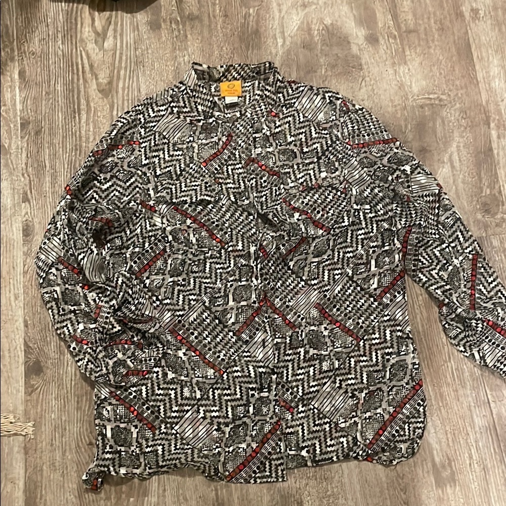 Etro Black and White Patterned Shirt